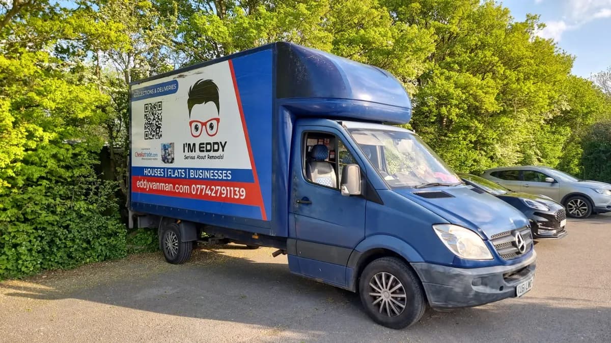 The Luton van used for removals, clearances and single-item collections